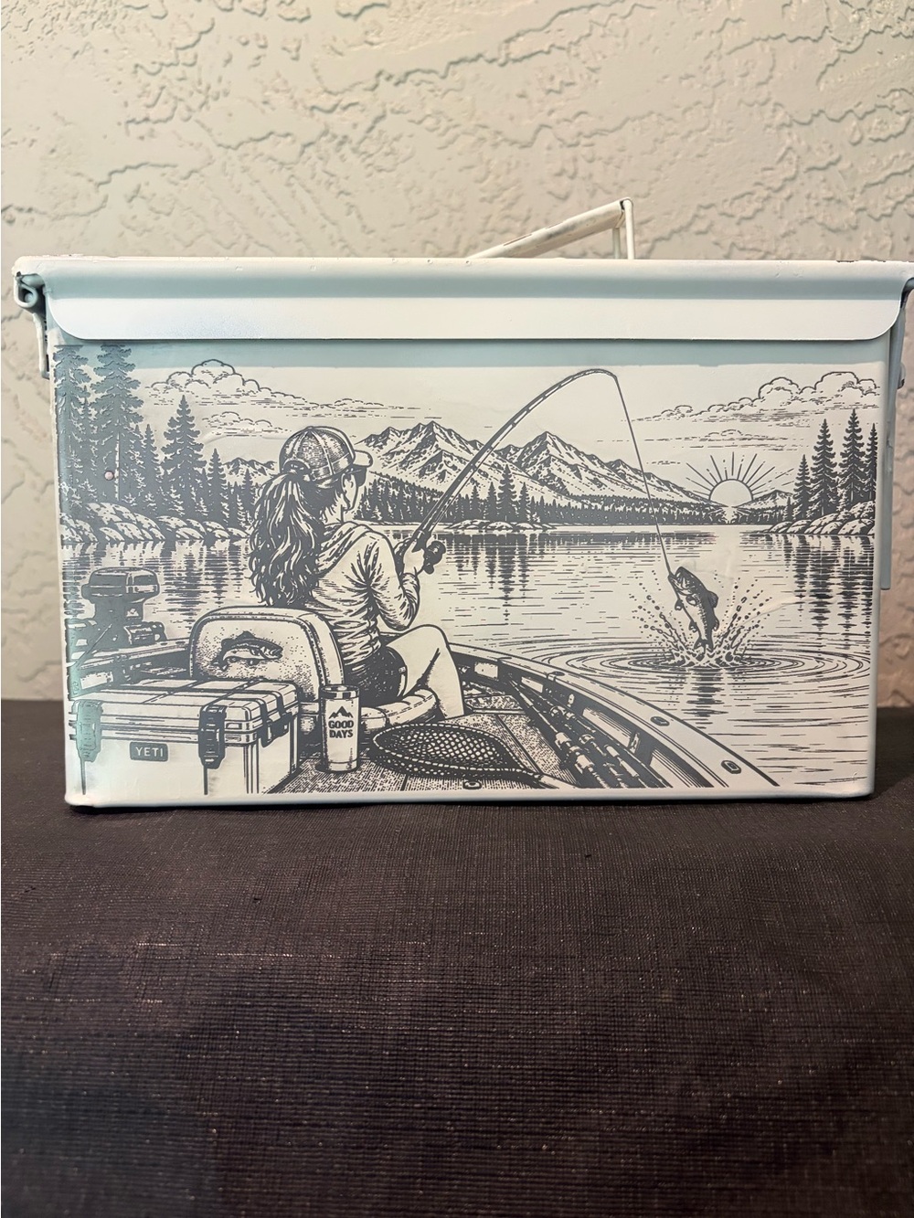 Metal Ammo Can w Custom Laser Engraving Your Choice of Designs- 4 Sides & Top